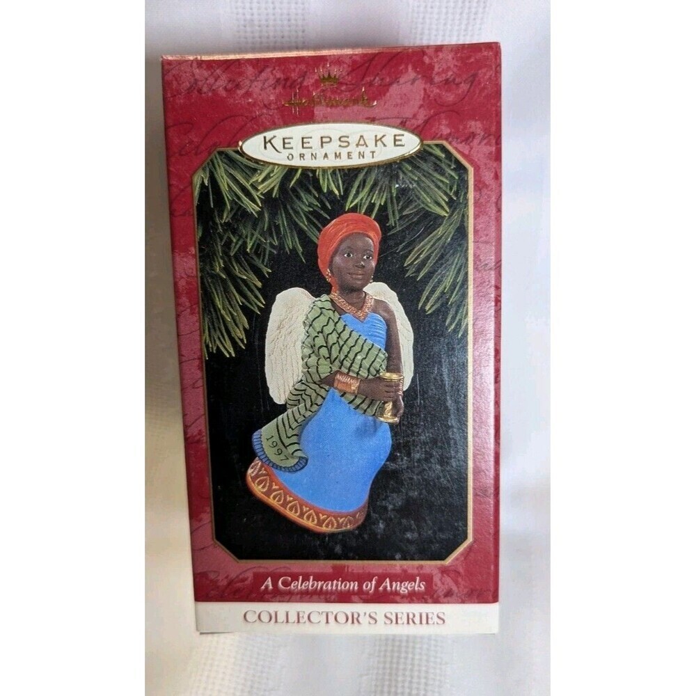 1997 Hallmark Keepsake Ornament A Celebration of Angels No. 3 Kwanzaa
